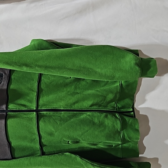 The North Face Sweatshirt Mock Collar, Full Front Zip, Green/Grey - Picture 2 of 15